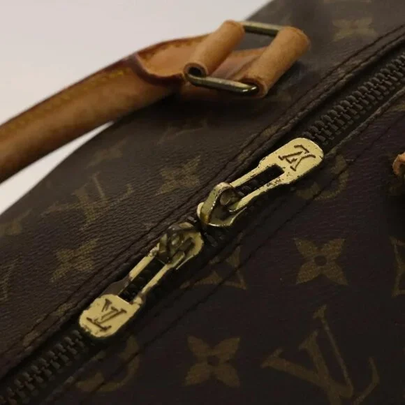 LOUIS VUITTON Monogram Keepall 55 Boston Bag M41424 LV Auth 136945 - Picture 10 of 16
